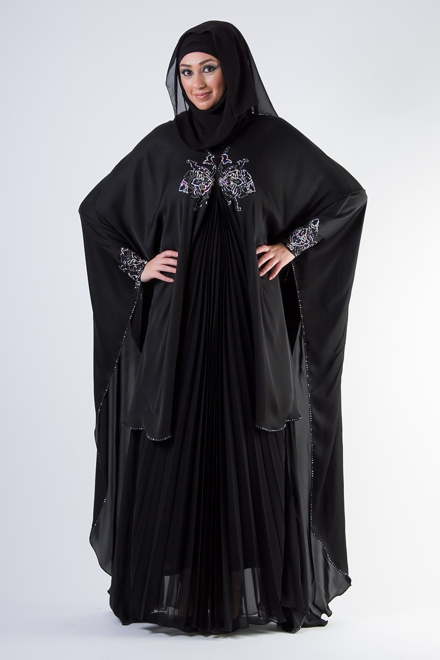احدث موديلات عبايات 2014 سوداء انيقة – Arab Fashion